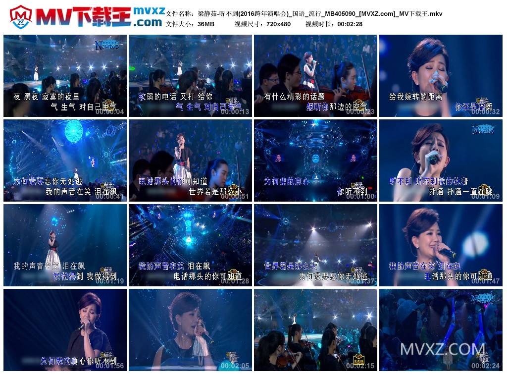 梁静茹-听不到(2016跨年演唱会)_国语_流行_MB405090